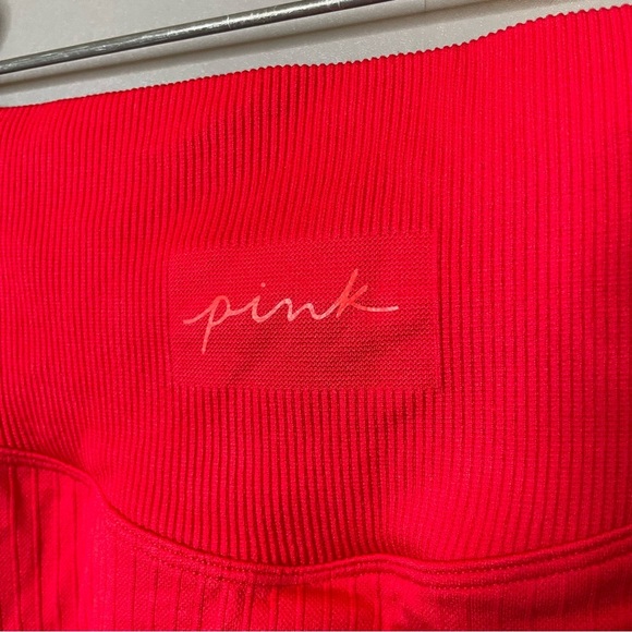 Victoria’s Secret PINK red compression leggings 21” size medium - Picture 9 of 11